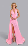 Prom Dresses Prom Long Formal Pleated Dress Bubble Gum