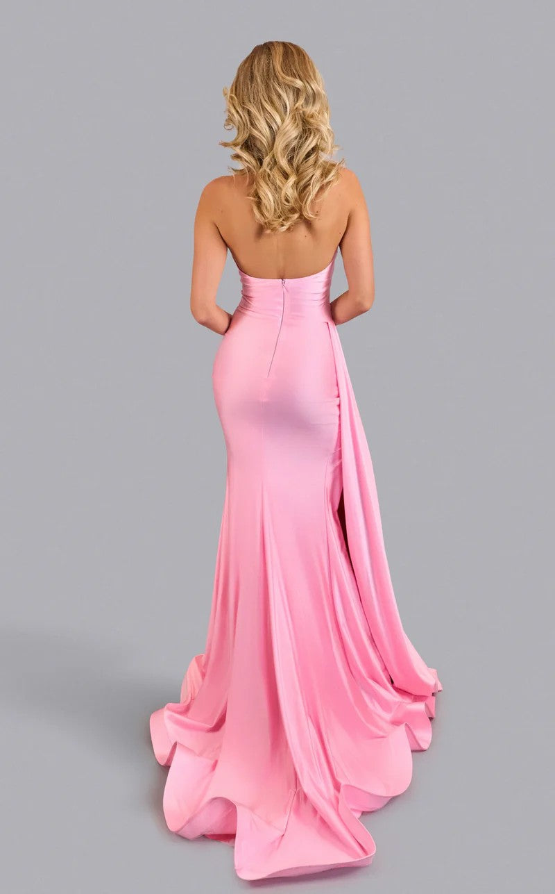 Prom Dresses Prom Long Formal Pleated Dress Bubble Gum