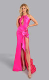Prom Dresses Fitted Long Formal Slit Prom Dress Fuchsia