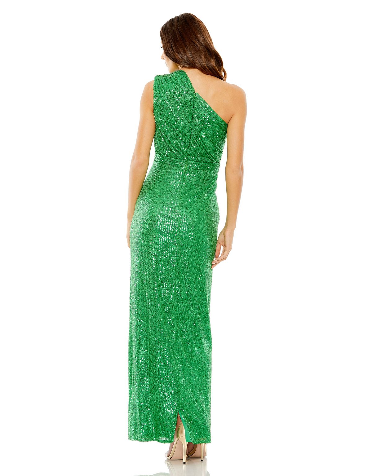 Prom Dresses Long One Shoulder Formal Prom Gown Green