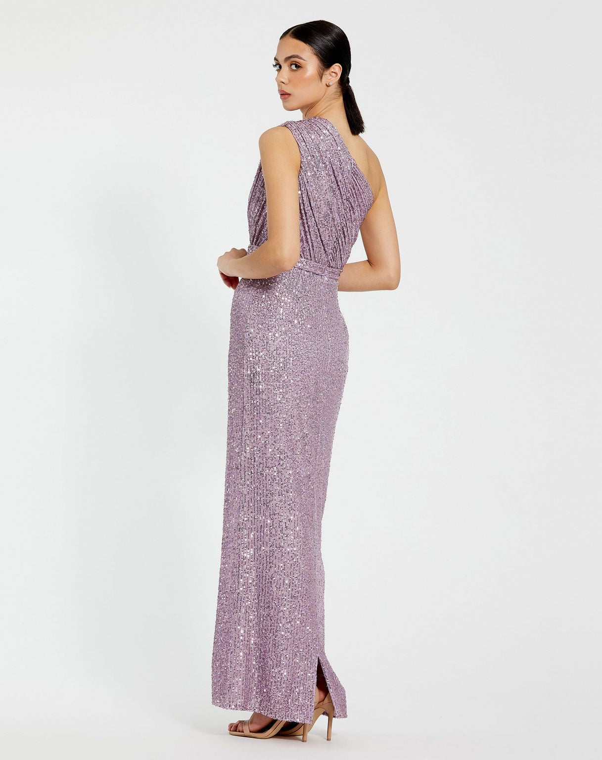 Prom Dresses Long One Shoulder Formal Prom Gown Lilac