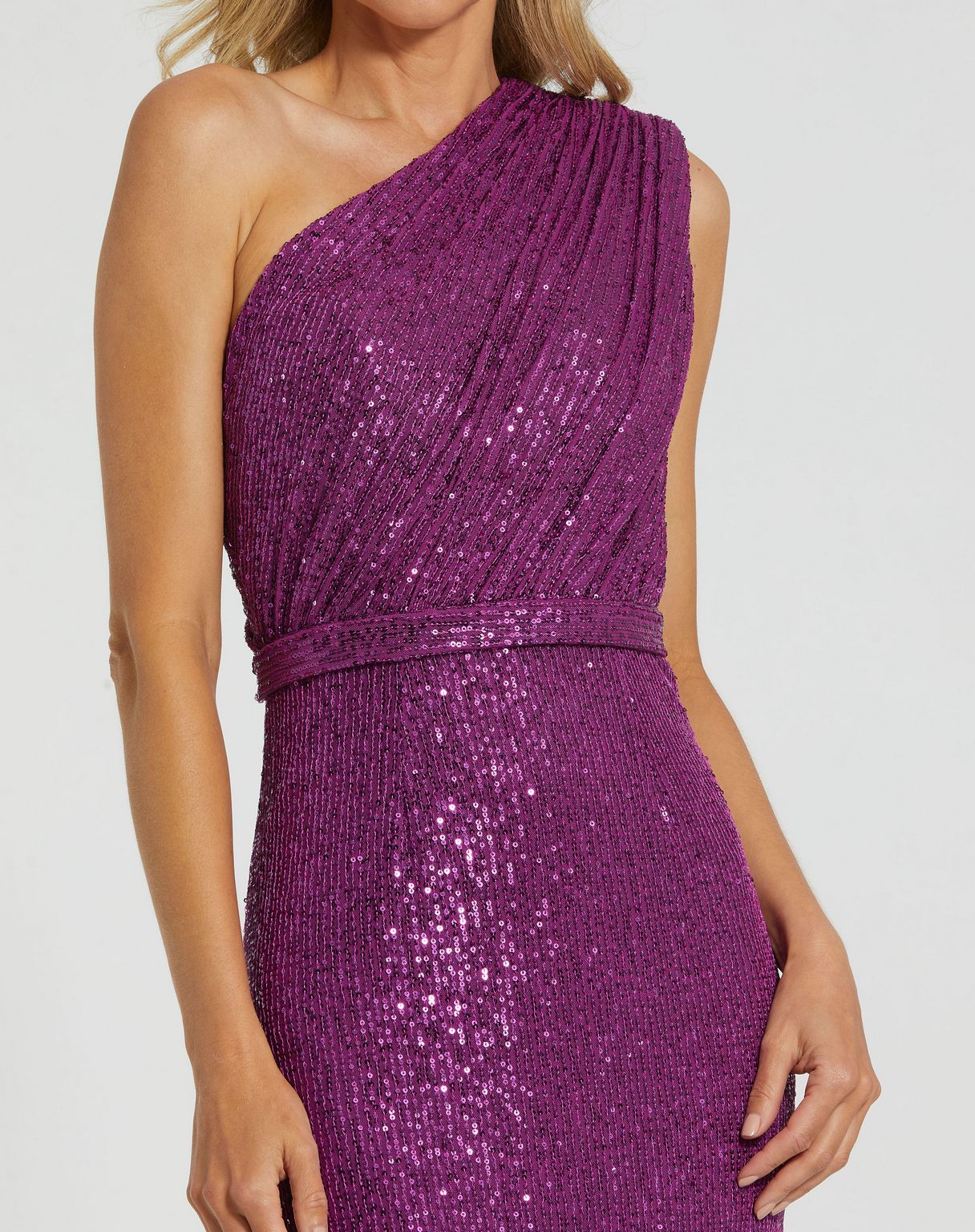 Prom Dresses Long One Shoulder Formal Prom Gown Purple