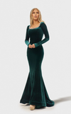 Formal Dresses Long Sleeve Formal Mermaid Prom Dress Hunter