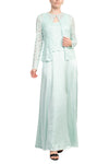 Mother of the Bride Dresses Long Mother of the Bride Lace Jacket Dress MINT
