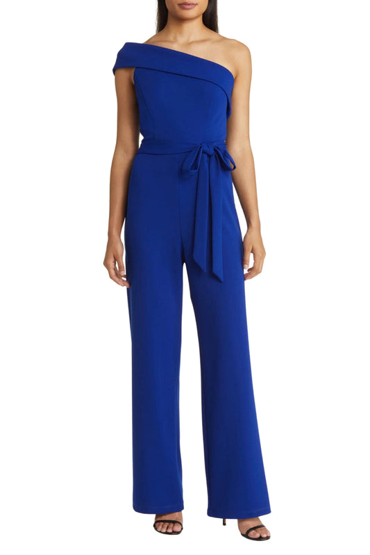 Jumpsuit Long Formal Belted Jumpsuit   COBALT
