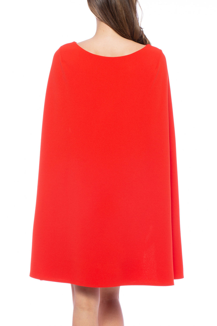 Cocktail Dresses Short Cocktail Cape Mini Dress Red