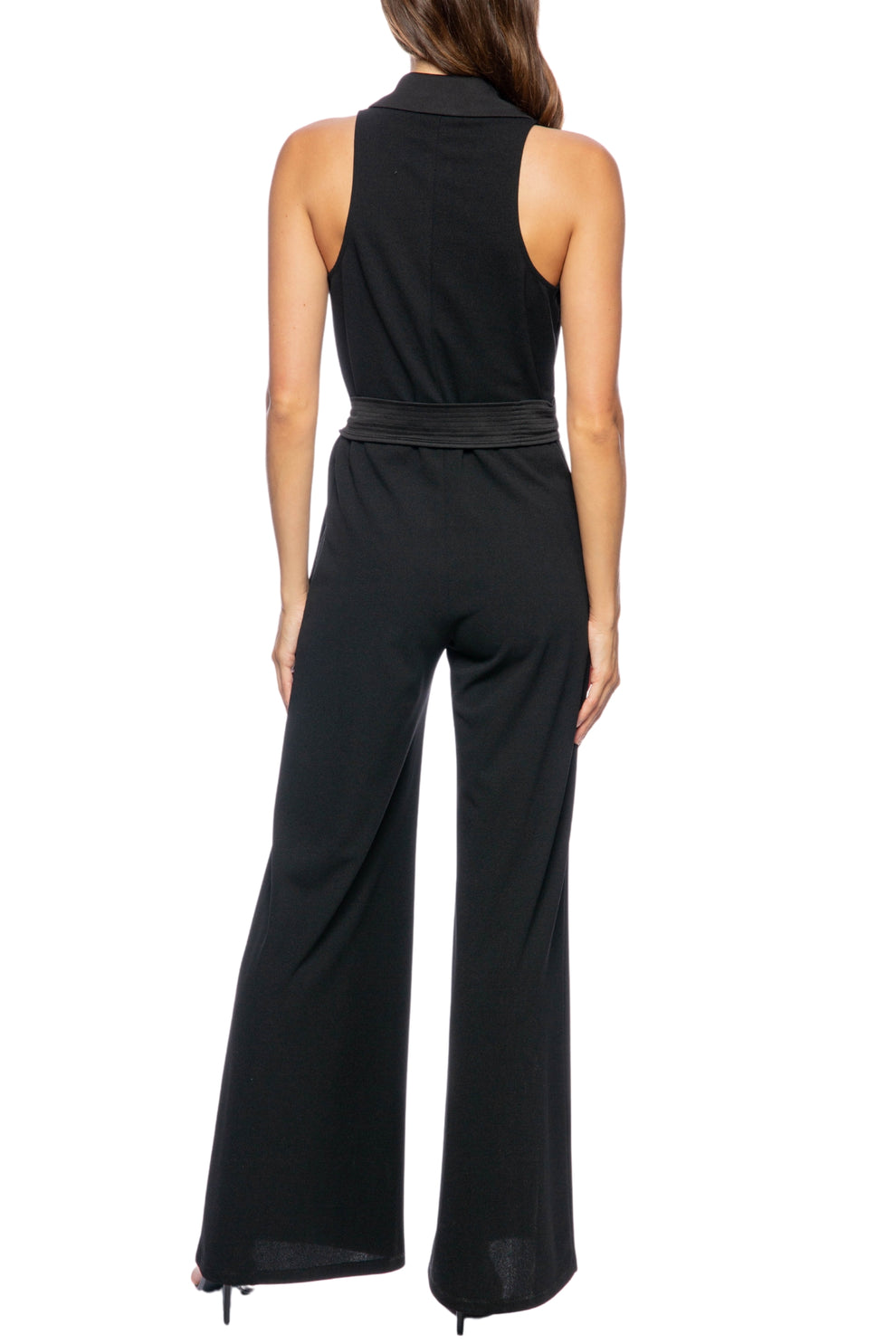JumpsuitLong Formal Collar Jumpsuit Black