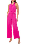 JumpsuitLong Formal Collar Jumpsuit Fuchsia