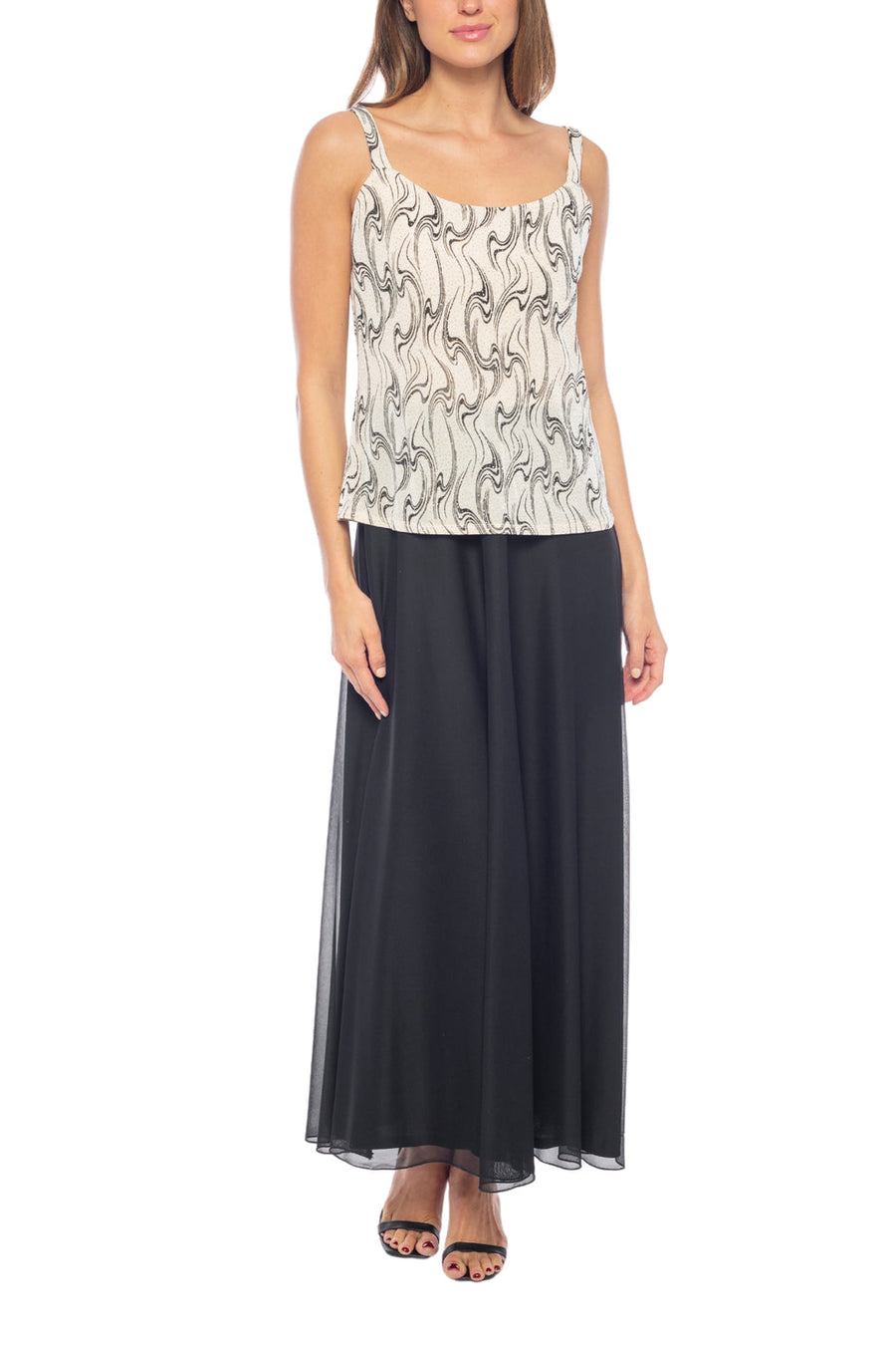 Mother of the Bride Dresses Two Piece Long Mother of the Bride Formal Dress Blush Black