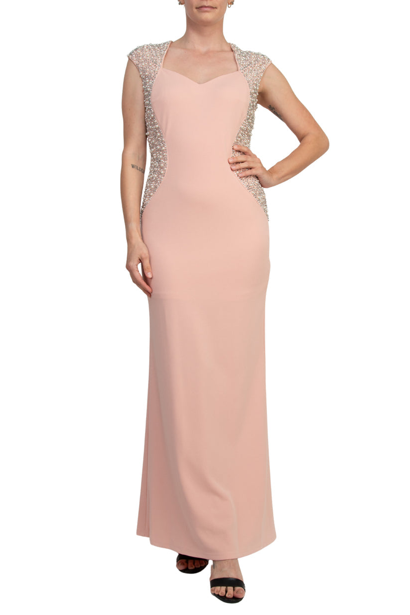 Formal Dresses Long Beaded Formal Evening Dress Blush