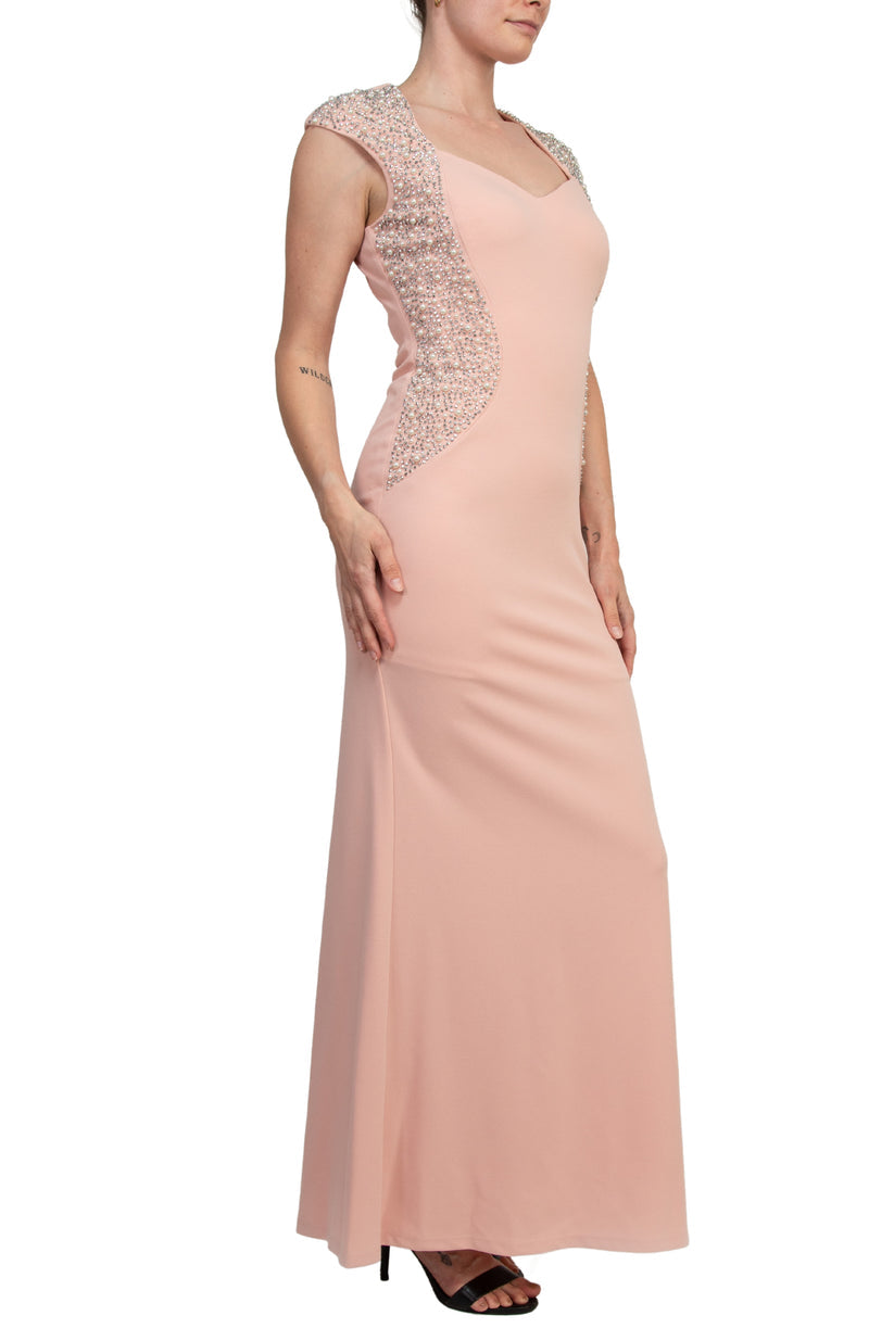 Formal Dresses Long Beaded Formal Evening Dress Blush
