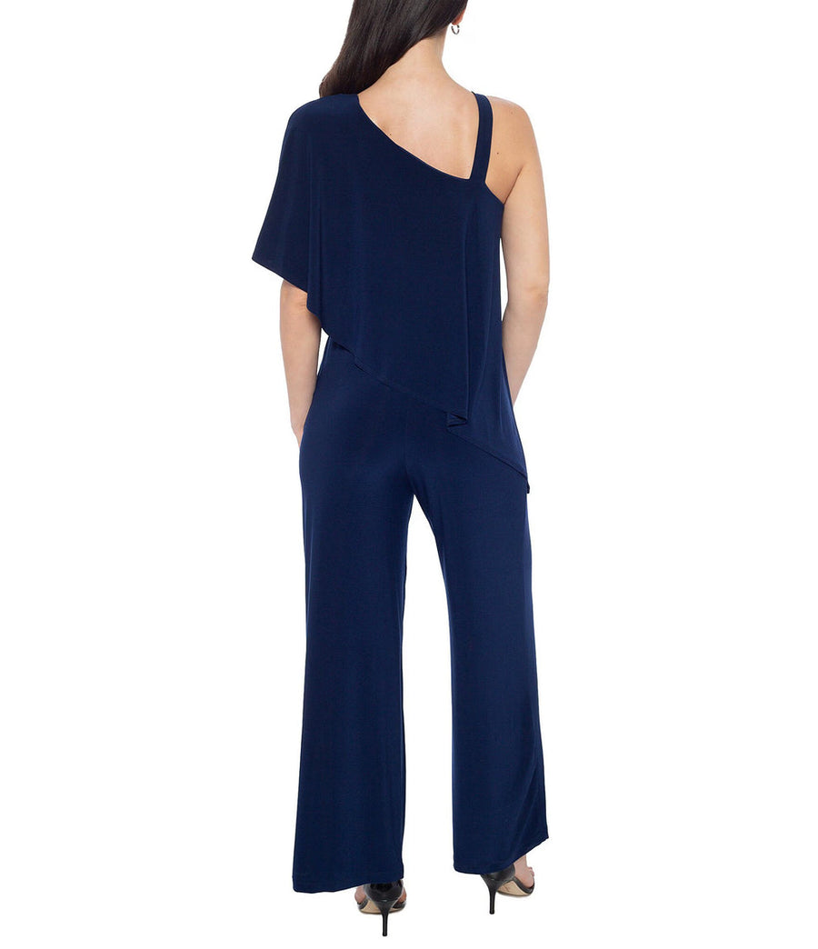 Jumpsuit Formal Long Flutter Sleeve Jumpsuit Navy