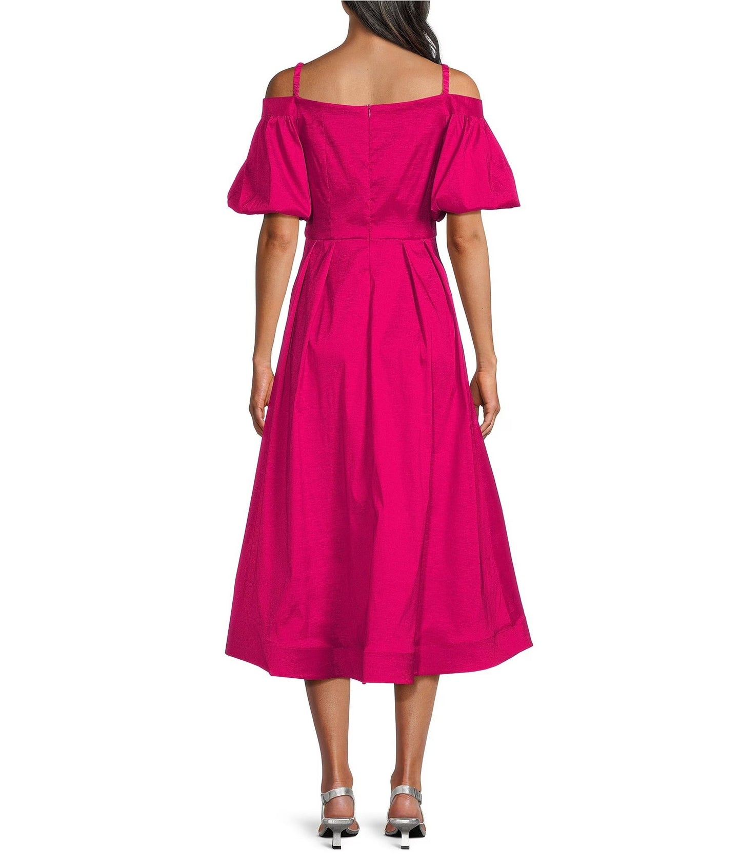 Cocktail Dresses Short Midi Length Cocktail Dress Fuchsia