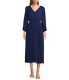Mother of the Bride Dresses Pleated A Line Cocktail Maxi Dress Navy