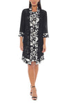 Cocktail Dresses Short Floral Cocktail Dress Black White