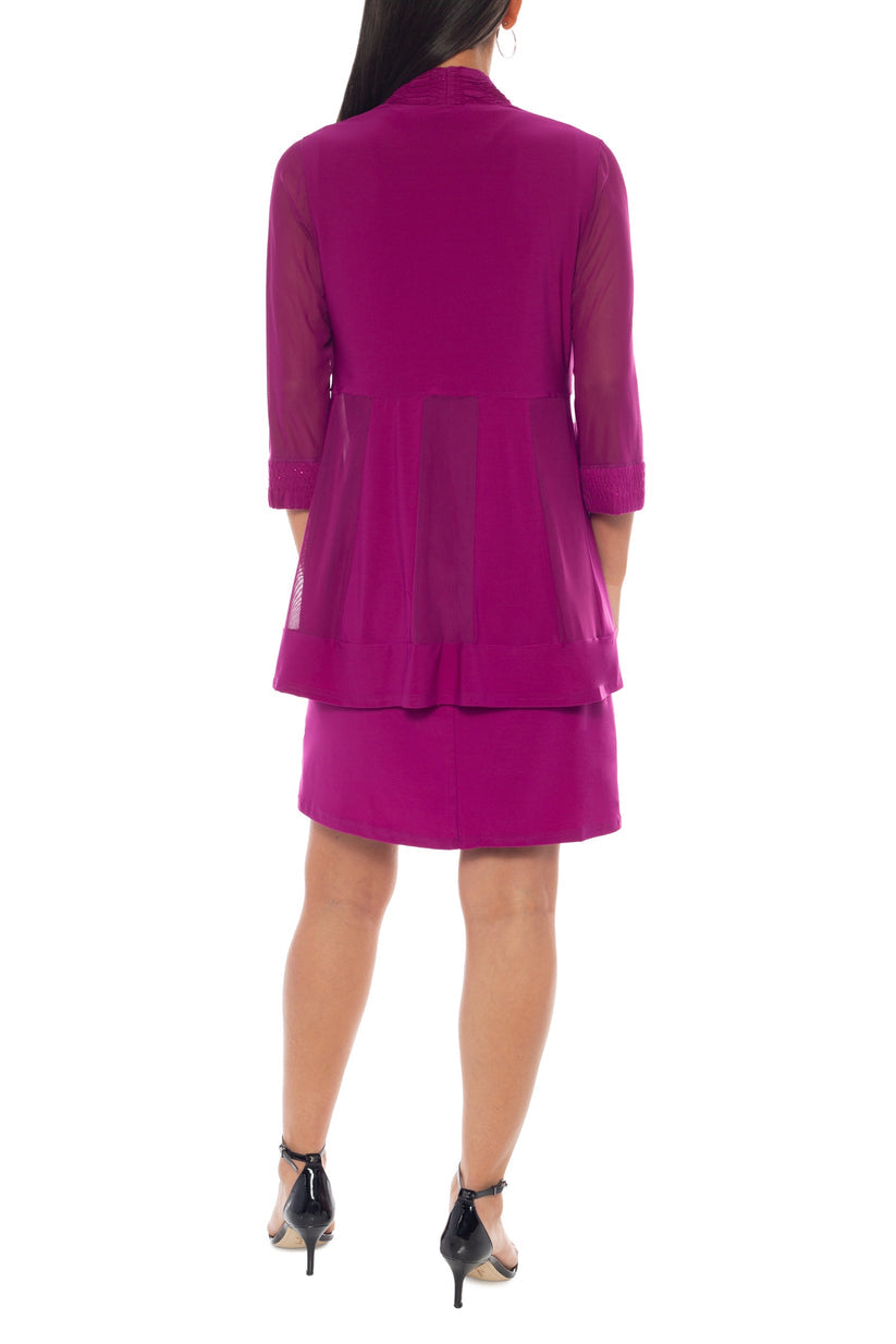Cocktail Dresses Short Fitted Cocktail Dress Fuchsia