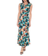 Cocktail Dresses Floral Printed Maxi Dress Turquiose/Multi