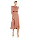 Cocktail Dresses Long Sleeve Cocktail Midi Dress Mauve