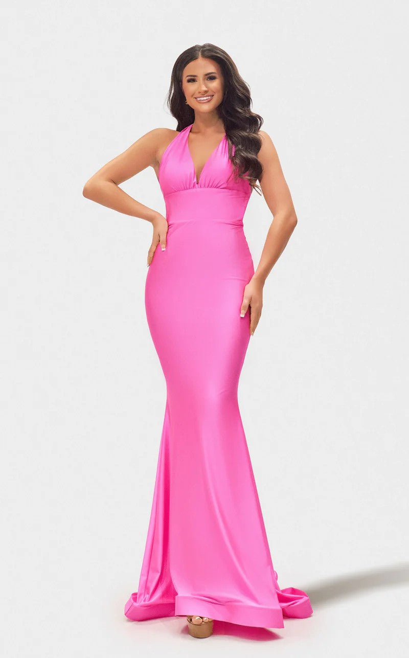 Prom  Dresses Long Formal Mermaid Fit Prom Dress Neon Pink