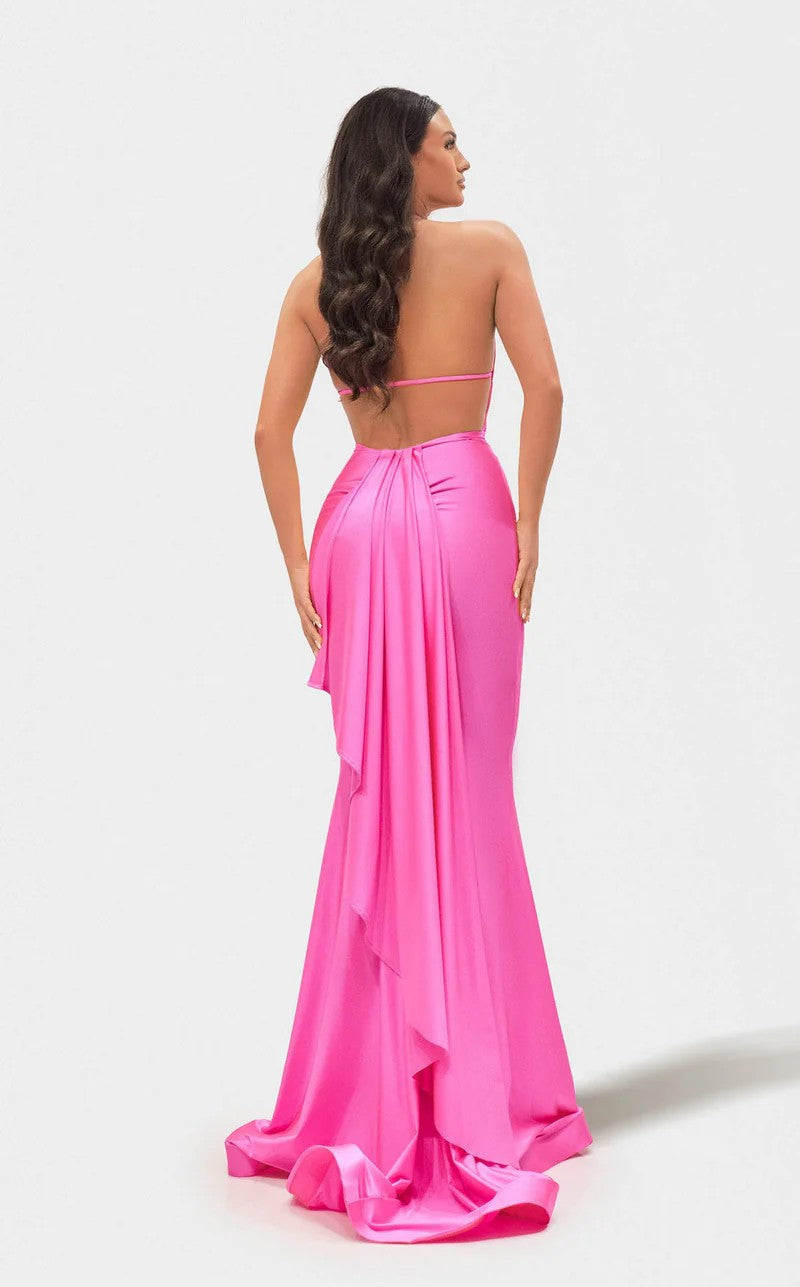 Prom  Dresses Long Formal Mermaid Fit Prom Dress Neon Pink