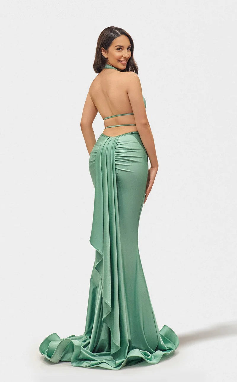 Prom Dresses Long Formal Mermaid Fit Evening Dress  Mint