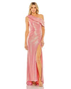 Formal Dresses Metallic Formal Evening Long Dress Coral