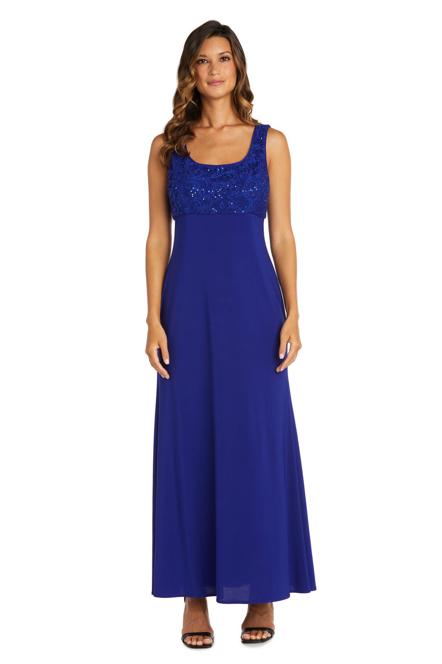 Mother of the Bride Dresses Long Ruffle Sequin Jacket Mother of the Bride Dress Royal