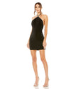 Cocktail Dresses Short Cocktail Halter Mini Dress Black