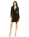 Cocktail Dresses Long Sleeve Blazer Short Dress Black