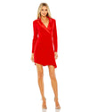 Cocktail Dresses Long Sleeve Blazer Short Dress Strawberry