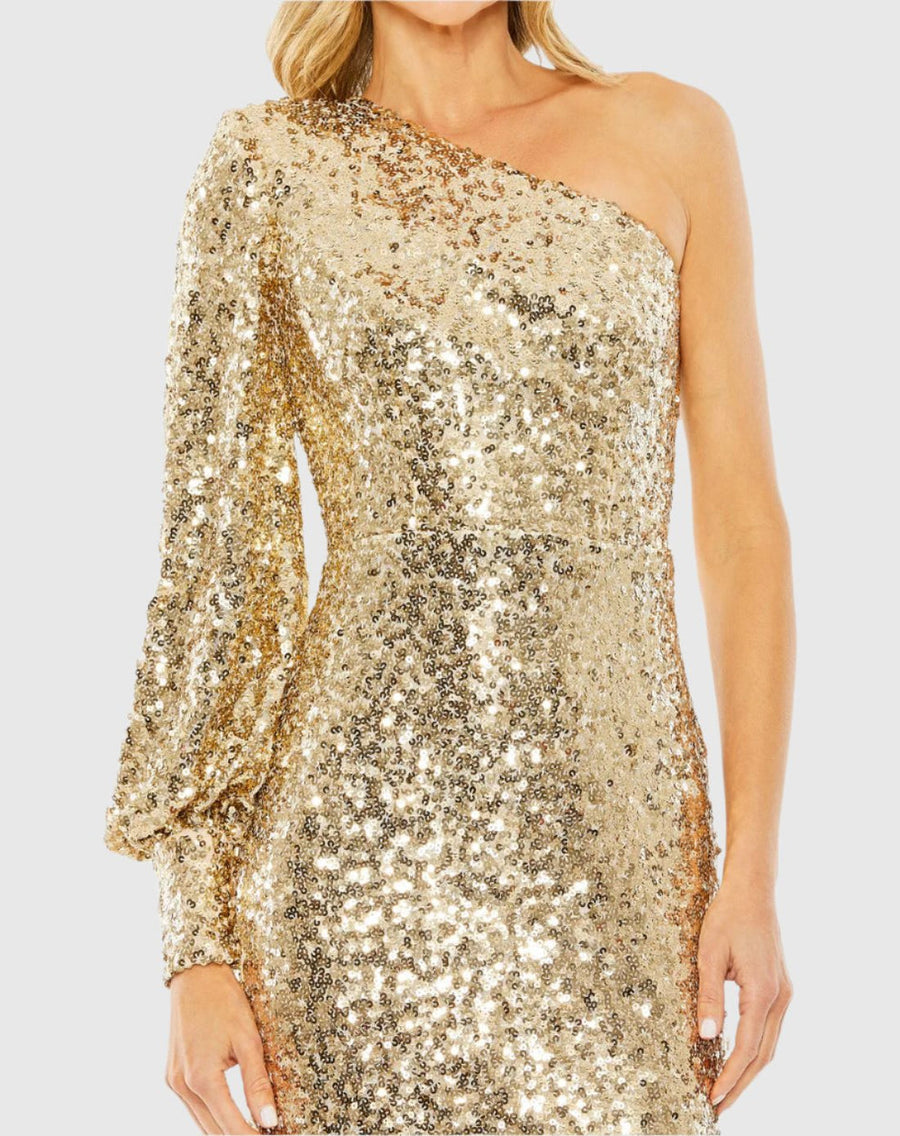 Cocktail Dresses Cocktail Short Sequin Mini Dress Gold