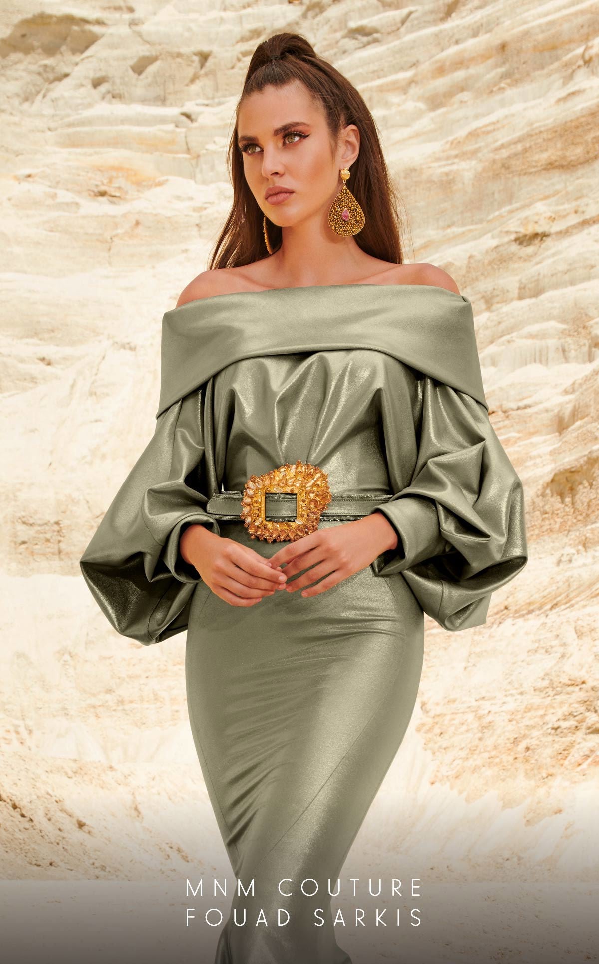 Formal Dresses Fitted Long Mermaid Metallic Formal Evening Dress Mint