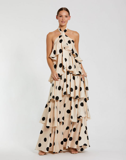 Prom Dresses Long Evening Gown Formal Layered Prom Dress Cream Black