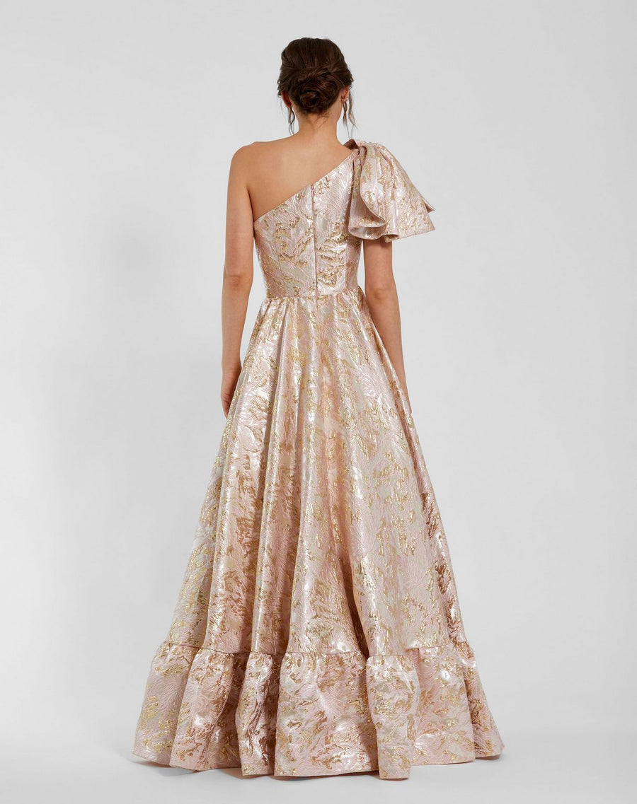 Formal Dresses High Low Floral Print Prom Formal Dress Pink Multi