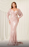 Formal Dresses Long Ruched Mermaid Formal Evening Dress Salmon