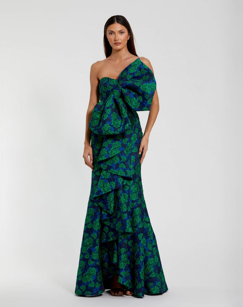 Formal Dresses Long Fitted Formal Evening Dress Emerald Multi
