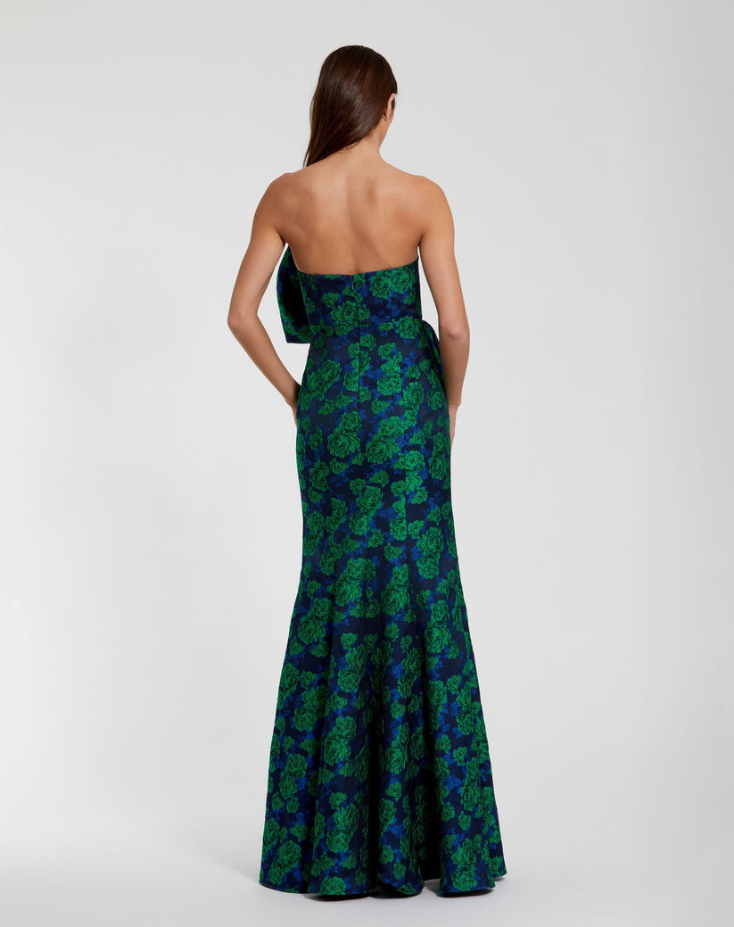 Formal Dresses Long Fitted Formal Evening Dress Emerald Multi