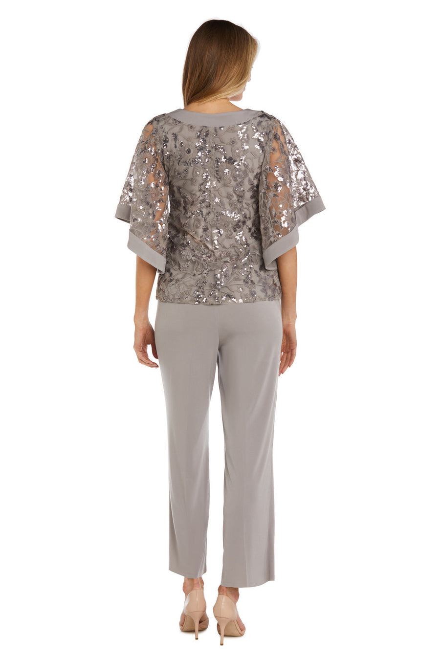 Pant Suit Sequin Mother of the Bride Pant Suit Mocha