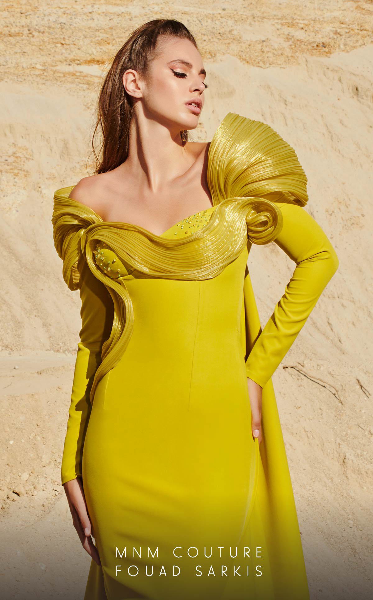 Formal Dresses Beaded Long Ruched Fitted Formal Evening Dress Olive