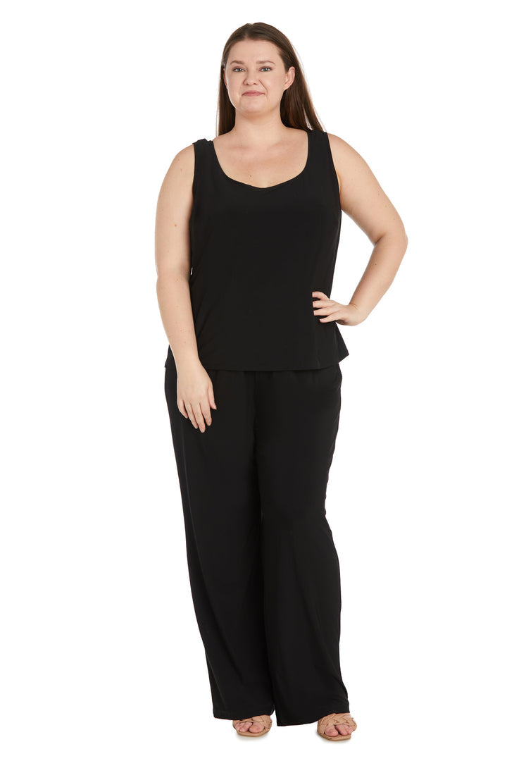 Pant Suit Sequin Plus Size Mother of the Bride Jacket Pant Suit Black/Gold