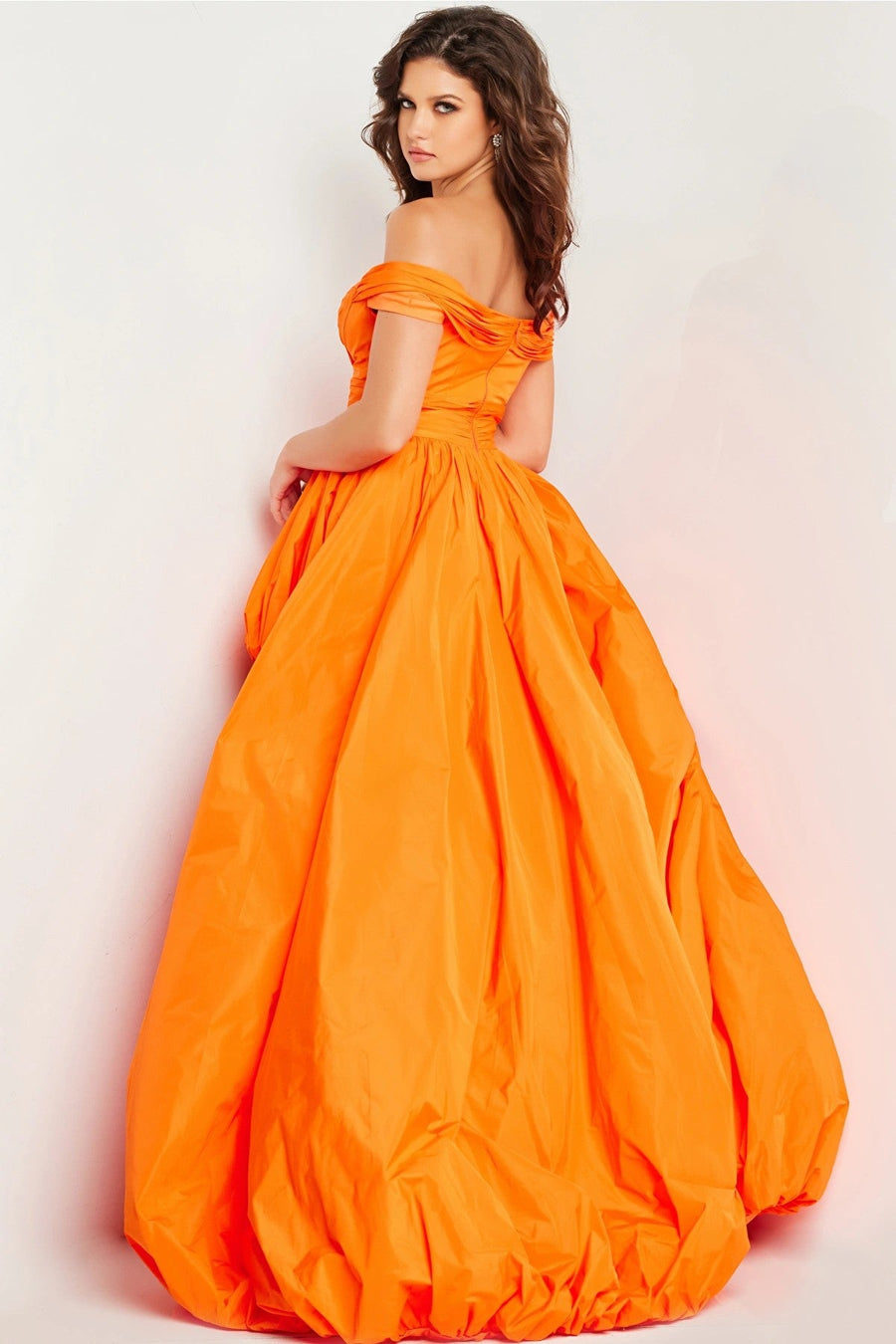 Prom Dresses High Low Bubble Skirt Formal Prom Dress Orange