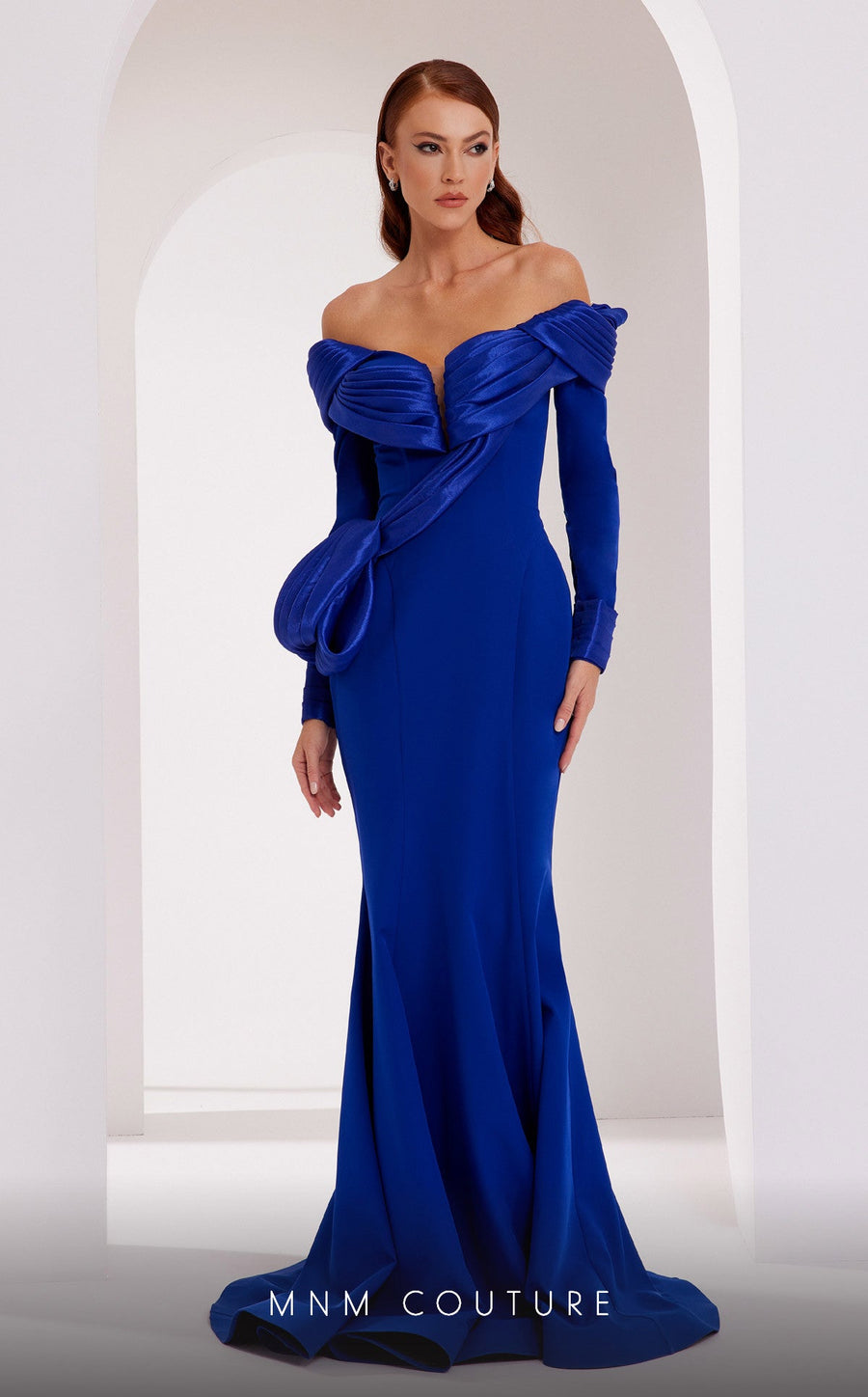 Formal Dresses Long Formal Fitted Mermaid Evening Dress Blue