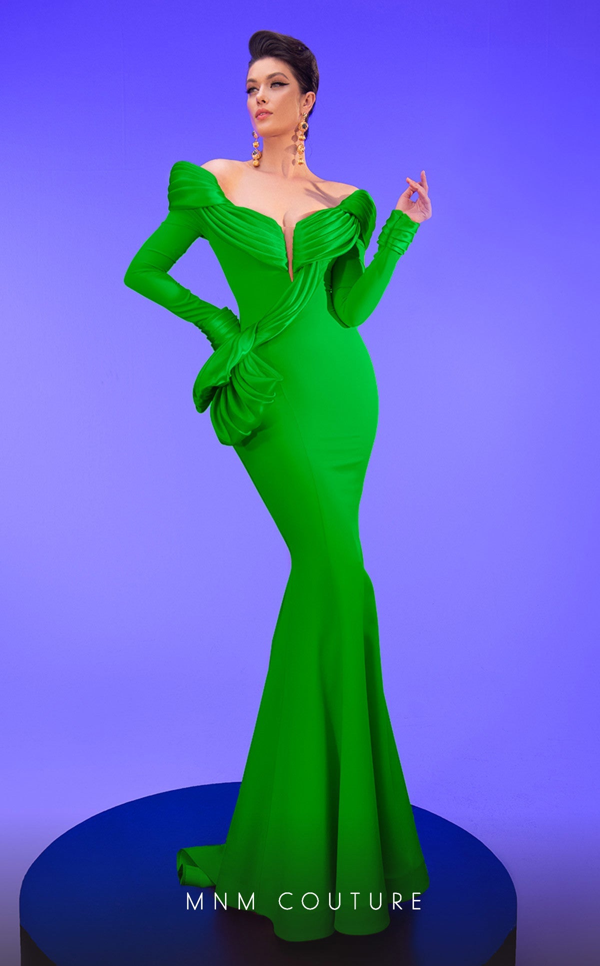 Formal Dresses Long Formal Fitted Mermaid Evening Dress Green