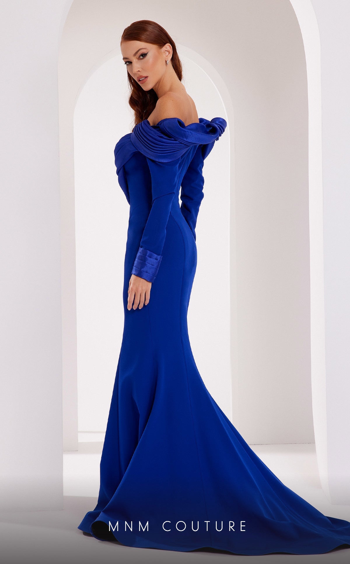 Formal Dresses Long Formal Fitted Mermaid Evening Dress Blue