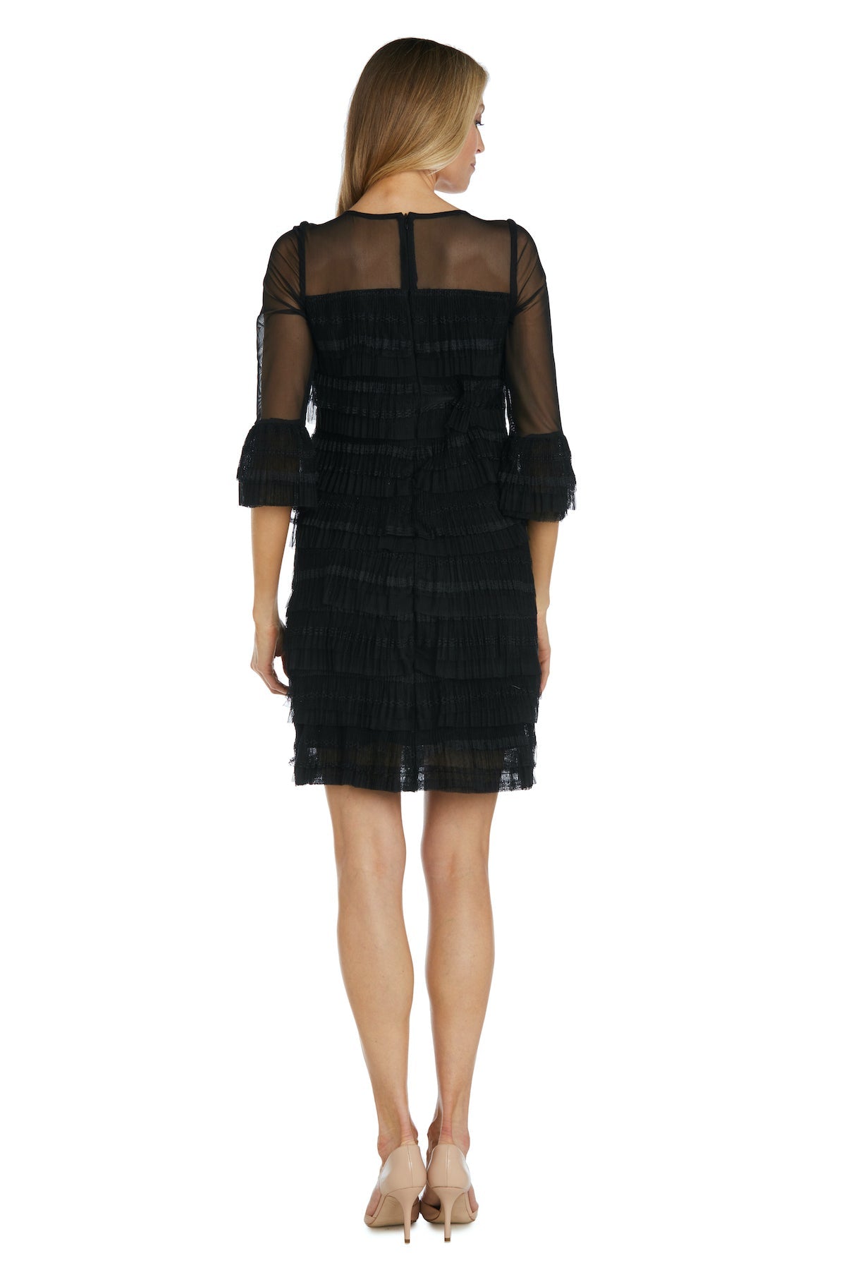 Cocktail Dresses Short Ruffle Cocktail Petite Dress Black