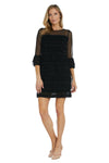 Cocktail Dresses Short Ruffle Cocktail Petite Dress Black