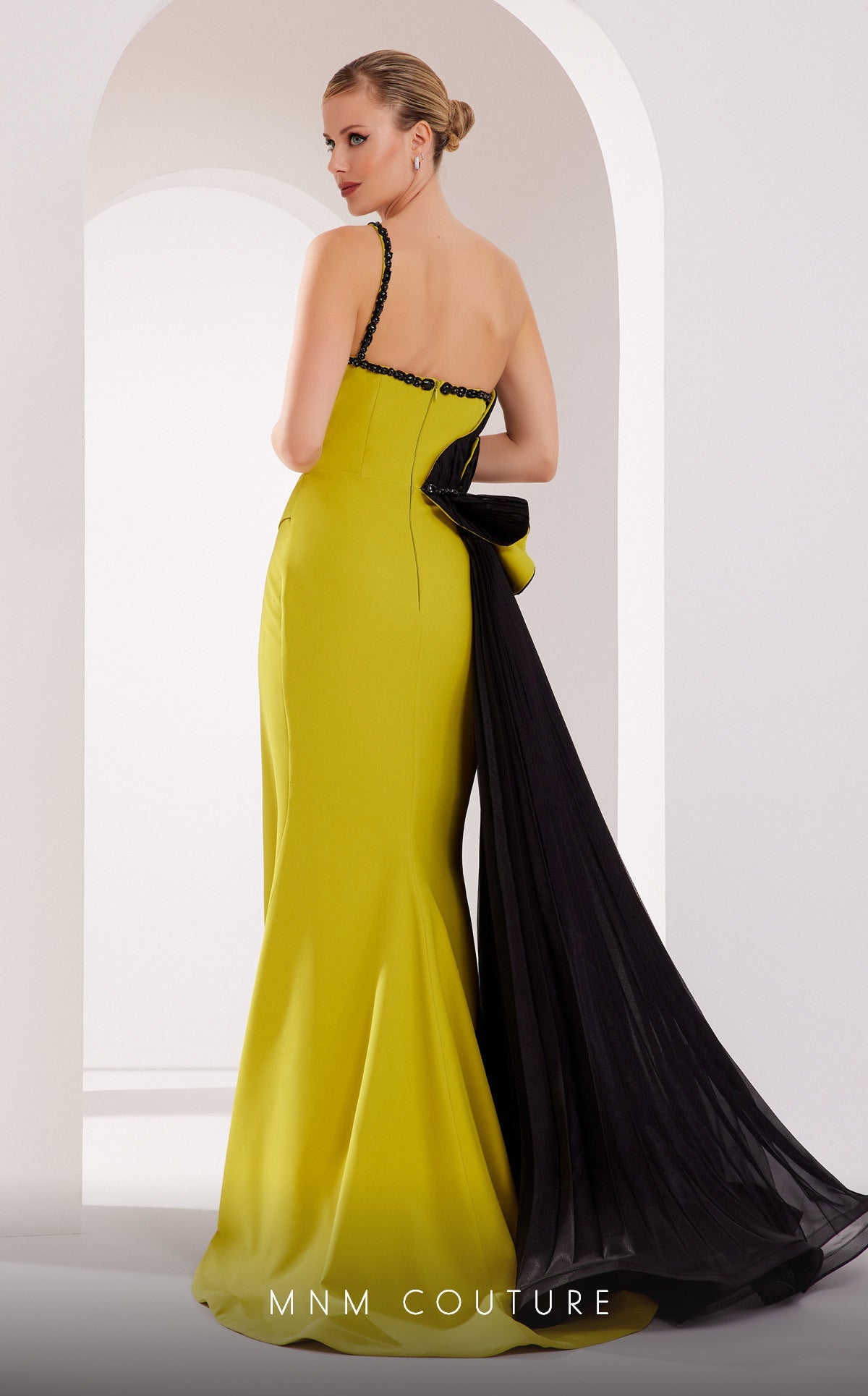 Formal Dresses Beaded Fitted Long Pleated Evening Formal Dress  Black Olive