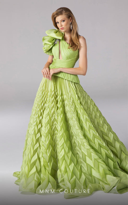 Formal Dresses Long Ball Gown Pleated Formal Evening Dress Pistache
