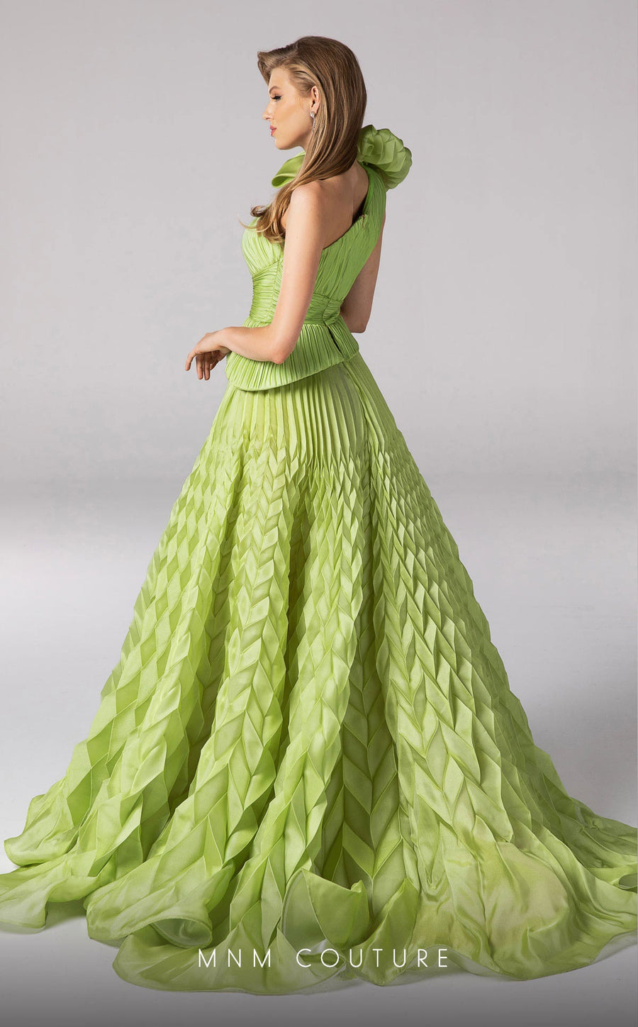 Formal Dresses Long Ball Gown Pleated Formal Evening Dress Pistache
