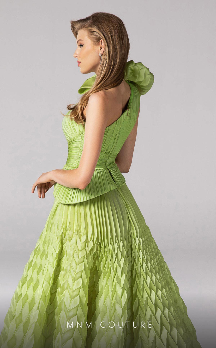 Formal Dresses Long Ball Gown Pleated Formal Evening Dress Pistache